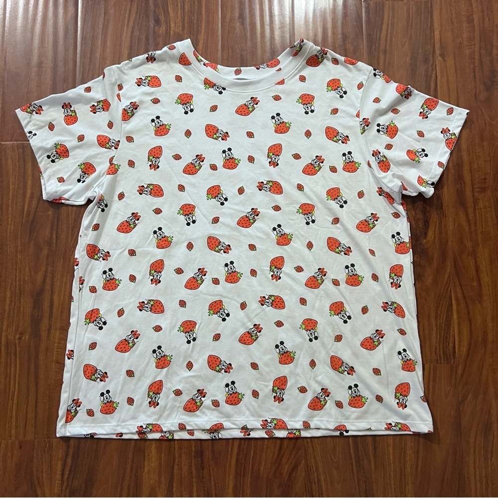 Disney Mickey & Minnie Mouse Strawberry T-shirt Top size 2X
